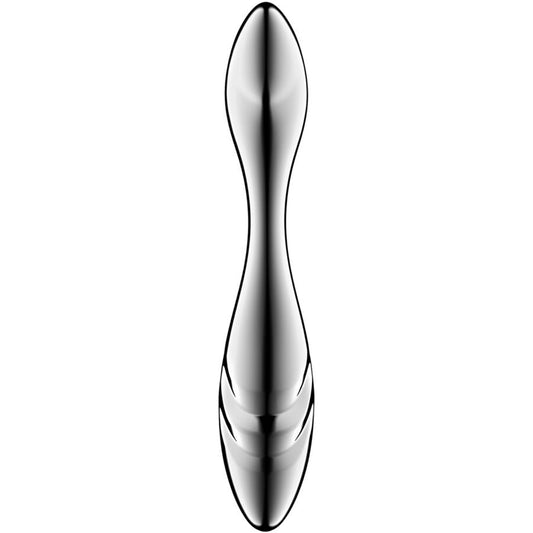 SATISFYER - PURE GRAVITY 3 ROESTVRIJ STALEN DUBBELZIJDIGE DILDO