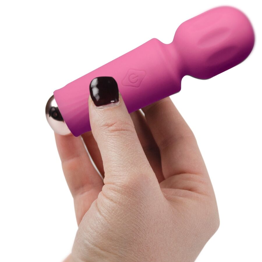 ROCKS-OFF - MINI OPLAADBARE WAND 16 FUNCTIES PEONY PINK