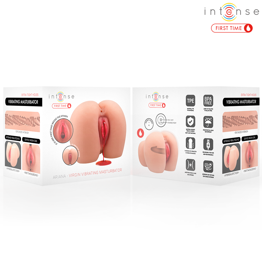 INTENSE EERSTE KEER - ARIANA MAAGD VIBRATOR MASTURBATOR MET BLOEDING
