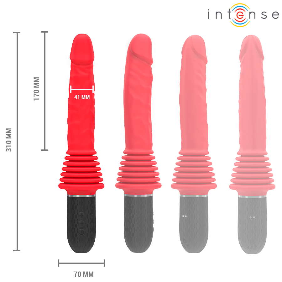 INTENSE - CYNTHIA AFSTANDSBEDIENDE STUWENDE VIBRATOR MET WARMTE