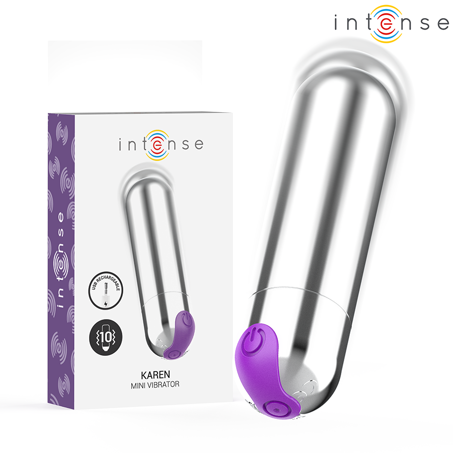 INTENSE - KAREN MINI VIBRATOR OPLAADBAAR ZILVER