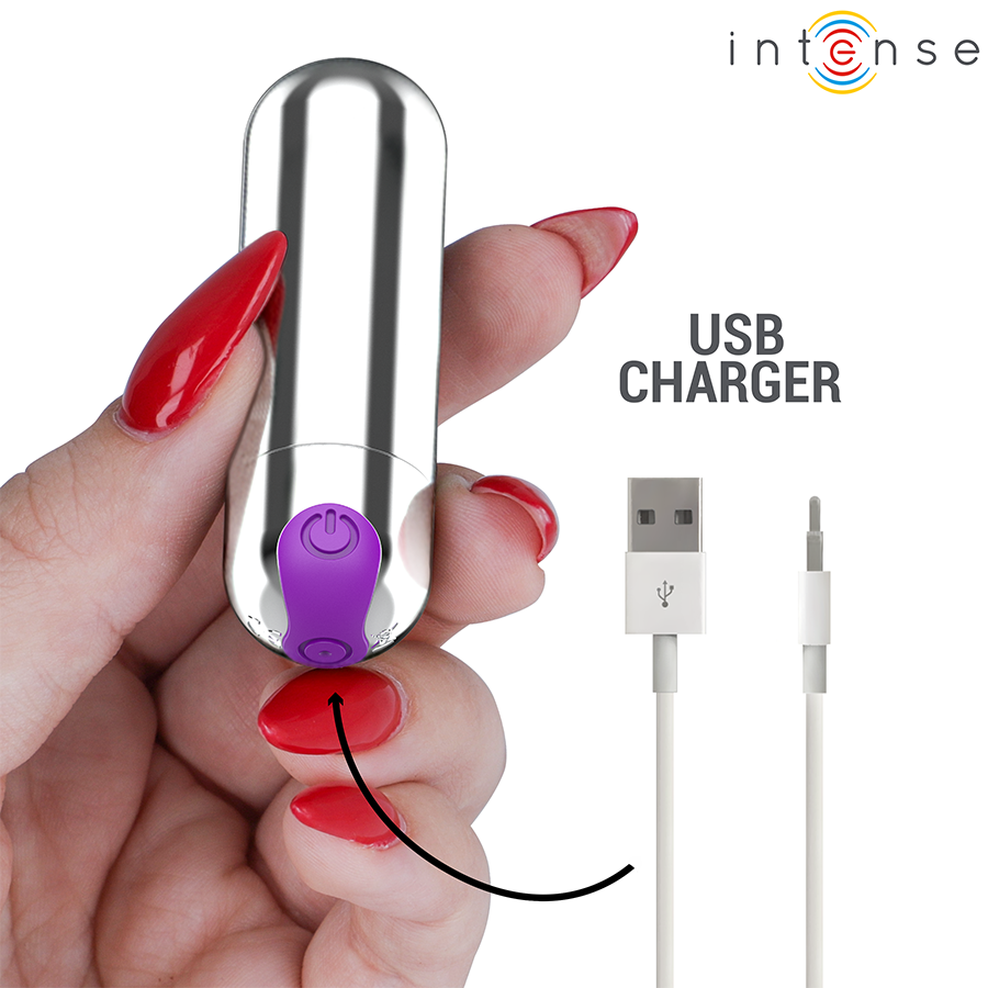 INTENSE - KAREN MINI VIBRATOR OPLAADBAAR ZILVER