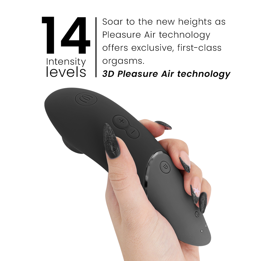 WOMANIZER - VOLGENDE CLITORALE STIMULATOR ZWART