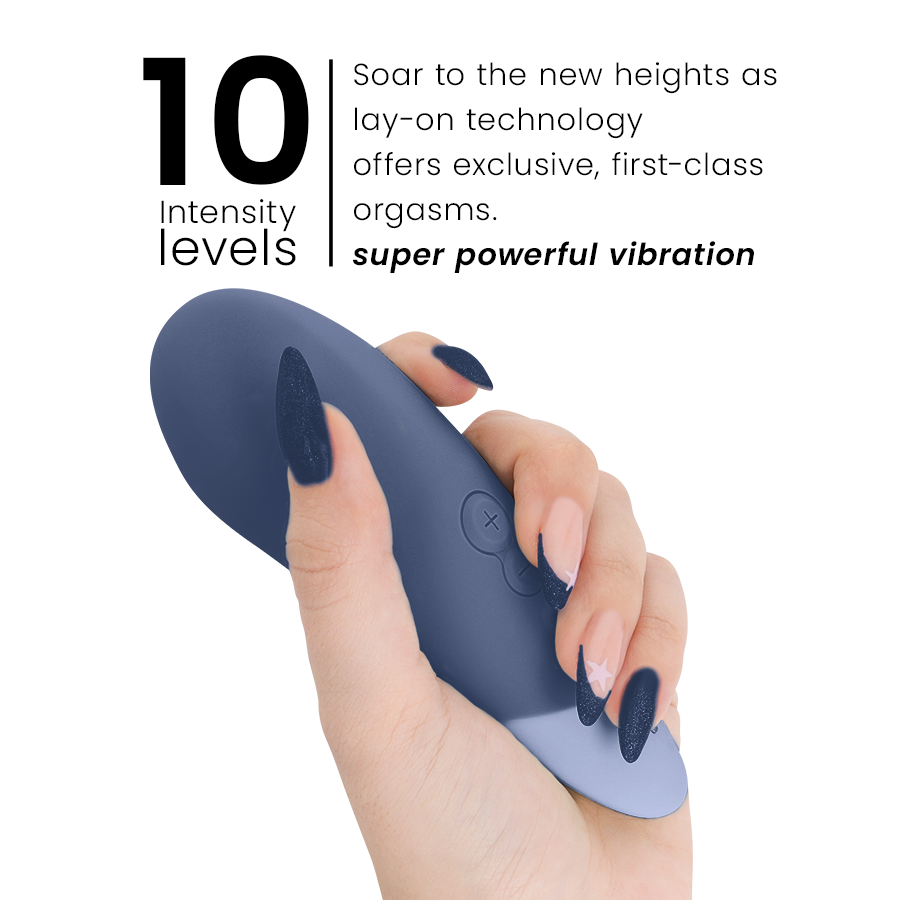 WOMANIZER - VIBE Oplegvibrator ZONDER GELUID DONKERBLAUW