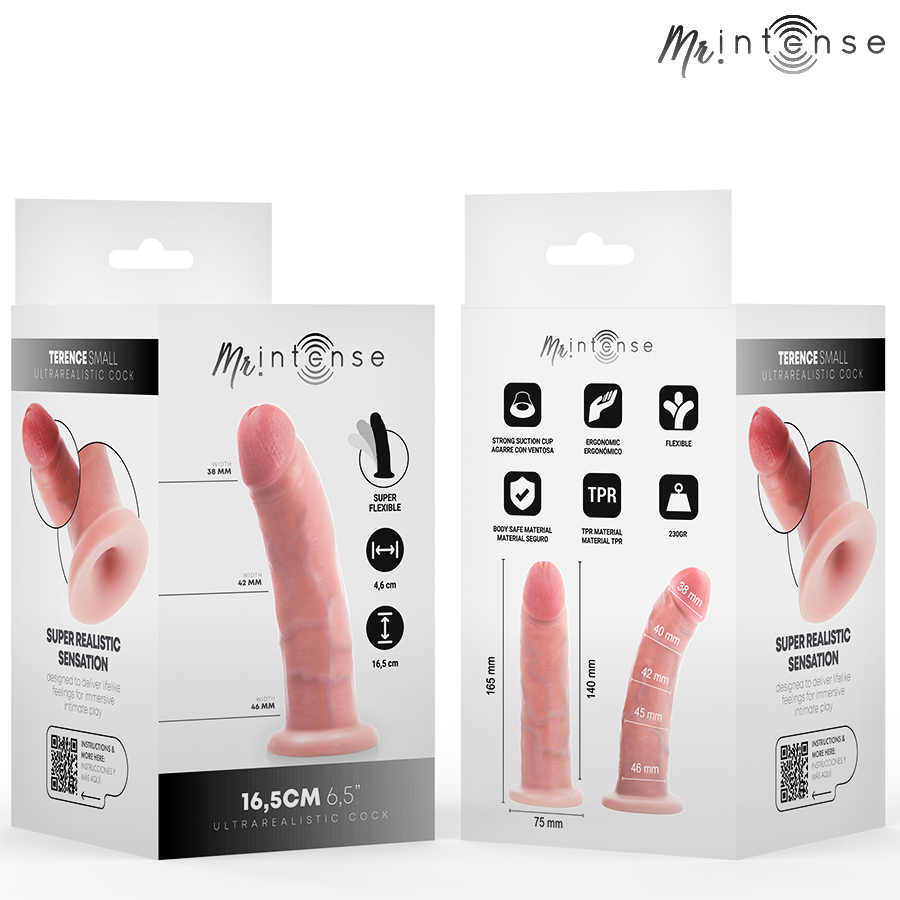 MR INTENSE - SMALL TERENCE DILDO 16,5 CM -Ø- 4,6 CM