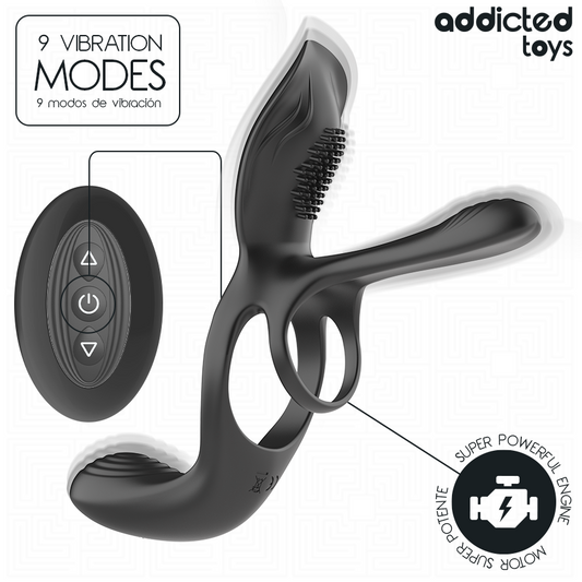 ADDICTED TOYS - DUBBELE PENISRING MET CLITORISSTIMULATOR