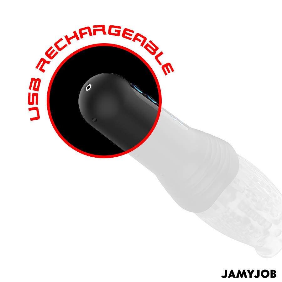 JAMYJOB - BLOW-R MASTURBATOR MET STOTEN EN ROTATIE