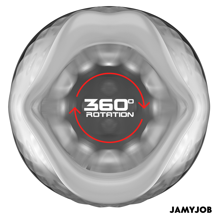 JAMYJOB - BLOW-R MASTURBATOR MET STOTEN EN ROTATIE
