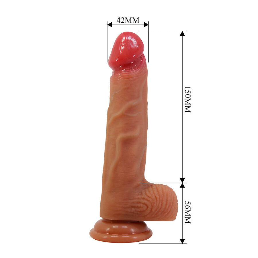 PRETTY LOVE - LISLE REALISTISCHE DILDO MET ZUIGNAP 20,6 CM -Ø- 4,2 CM