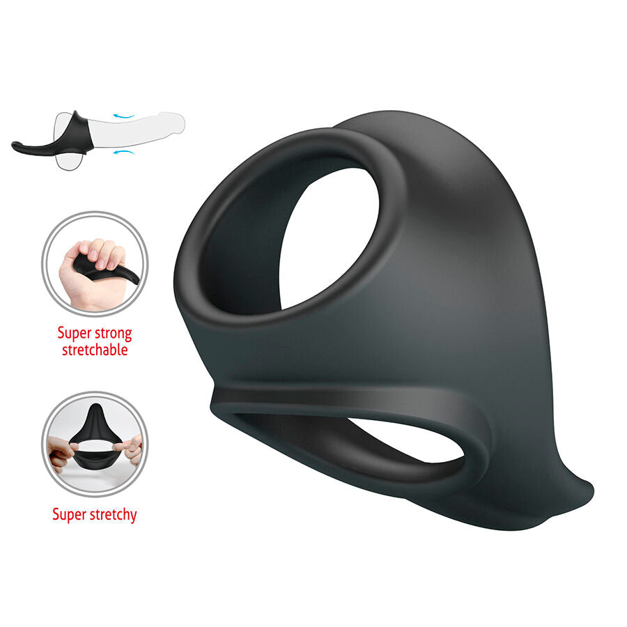 CRAZY BULL - ZADOK ERGONOMISCHE RING MET PERINEUMSTIMULATOR