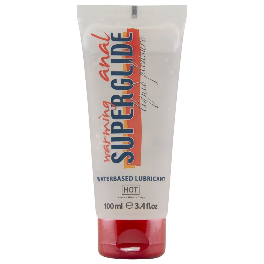 HOT - ANAL SUPERGLIDE VERWARMENDE GLIJMIDDEL OP WATERBASIS 100 ML