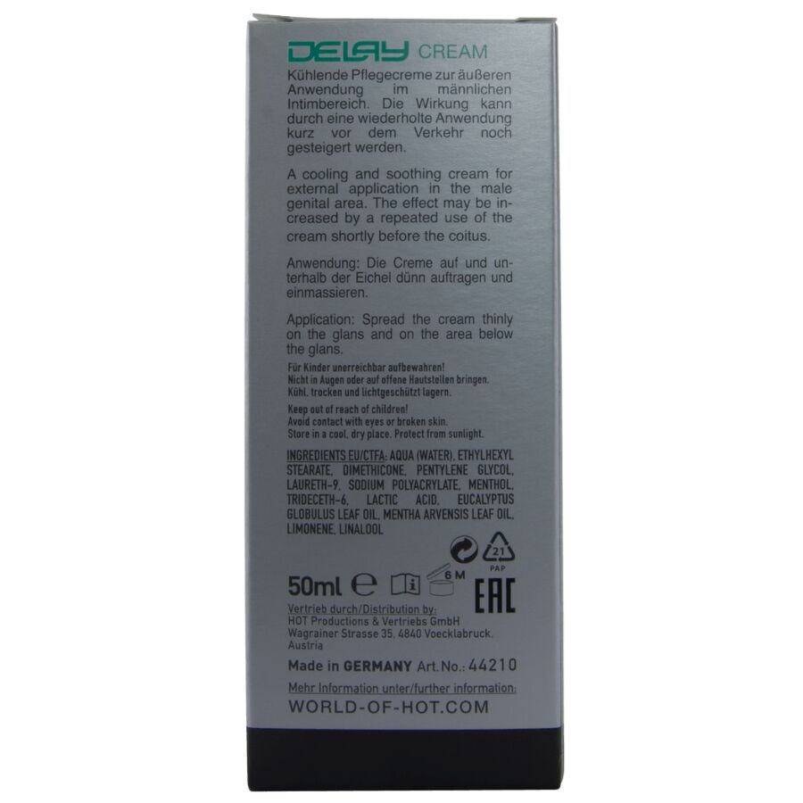 HOT - DELAY CRÈME 50 ML
