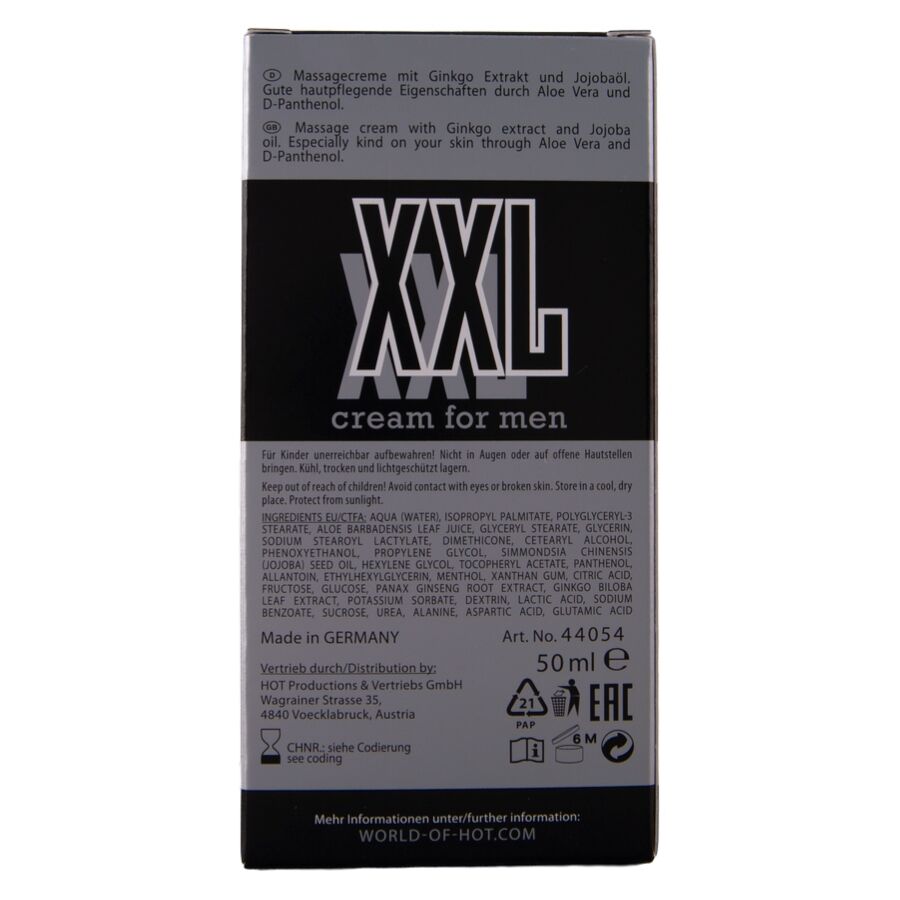 HOT - XXL CRÈME VOOR MANNEN 50 ML