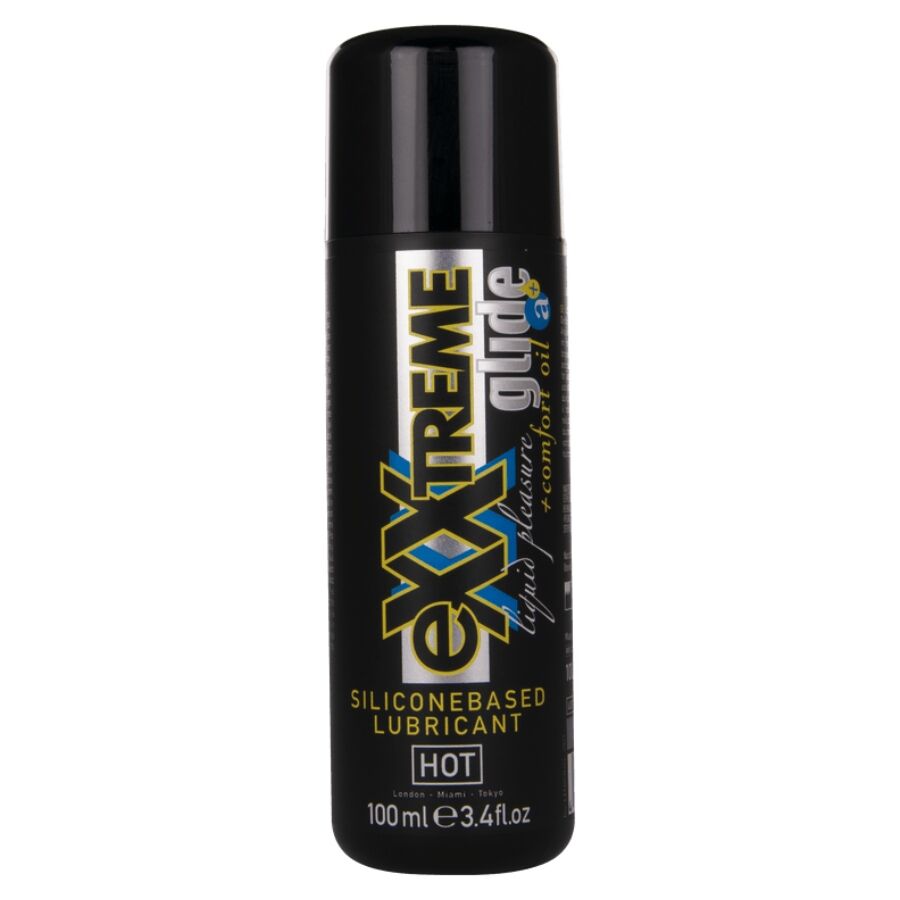 HOT - EXXTREME GLIDE GLIJMIDDEL OP SILICONENBASIS + COMFORTOLIE A+ 100 ML