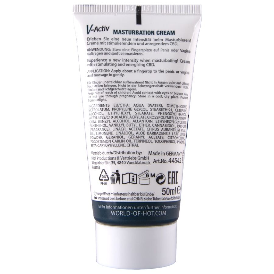 HOT - MASTURBATIECRÈME MET CBD - UNISEX 100ML