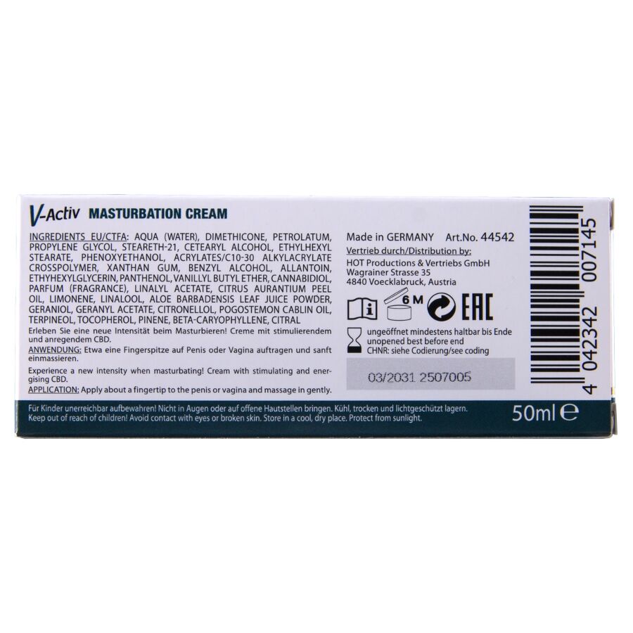 HOT - MASTURBATIECRÈME MET CBD - UNISEX 100ML
