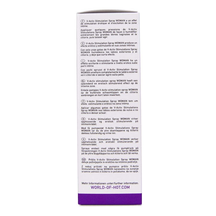 HOT - V-ACTIV STIMULERENDE SPRAY VOOR VROUWEN 50 ML