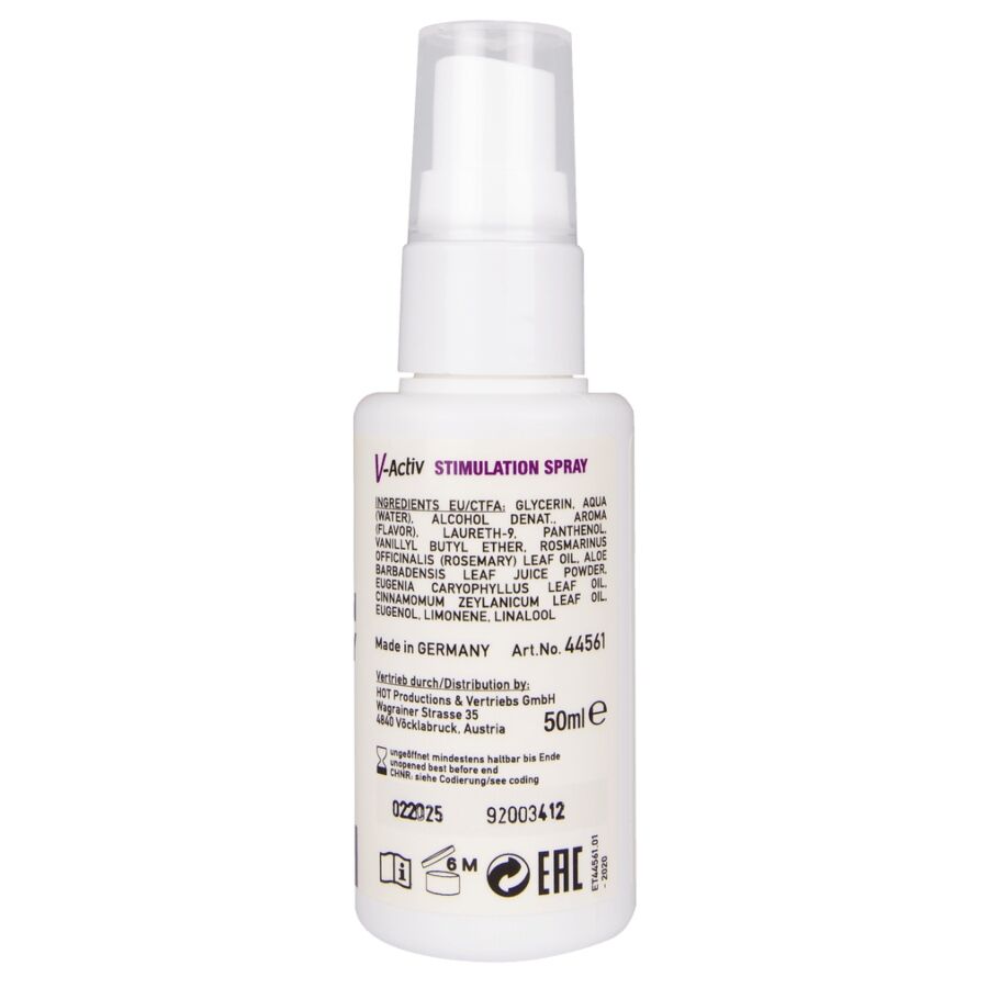 HOT - V-ACTIV STIMULERENDE SPRAY VOOR VROUWEN 50 ML