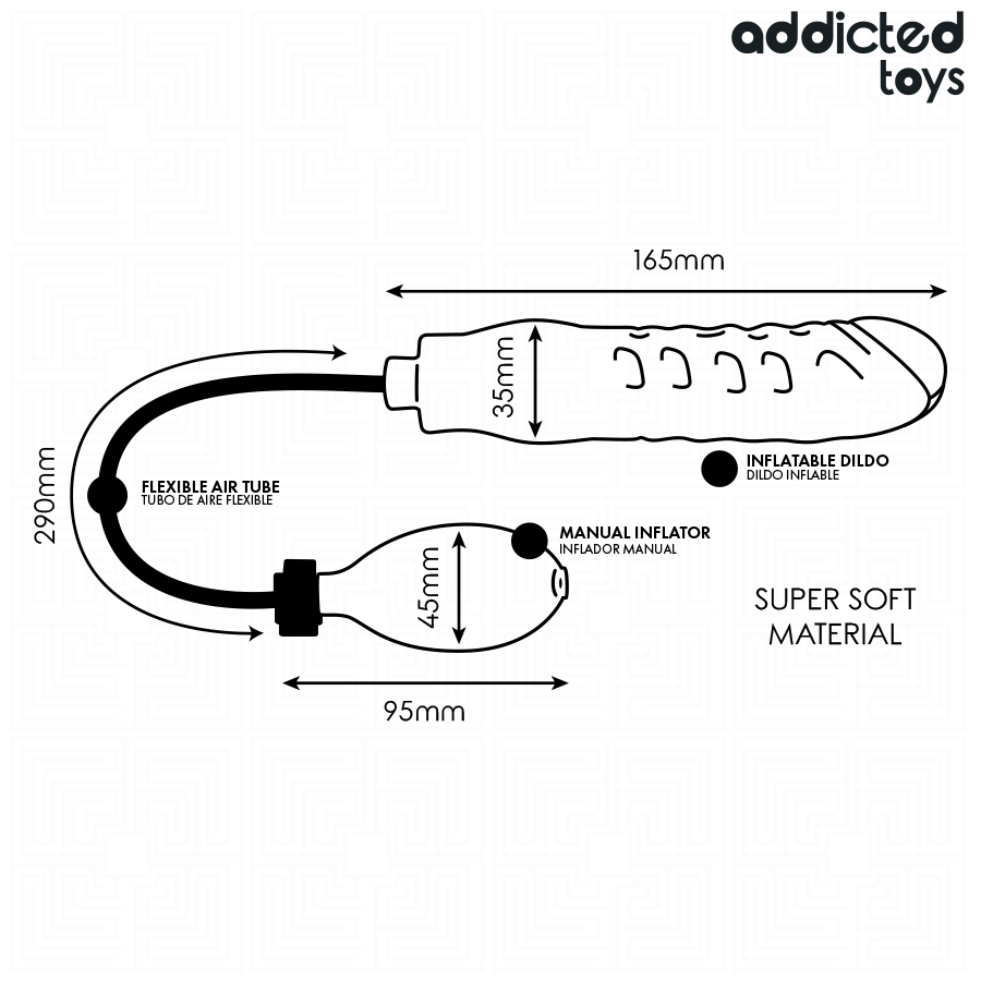 ADDICTED TOYS - OPBLAASBARE DILDO MODEL 3