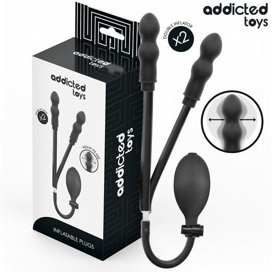 ADDICTED TOYS - INFLATABLE DOUBLE BUTT PLUG MODEL 1