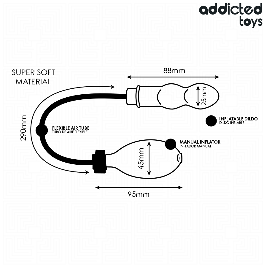 ADDICTED TOYS - OPBLAASBARE ANAALPLUG MODEL 1