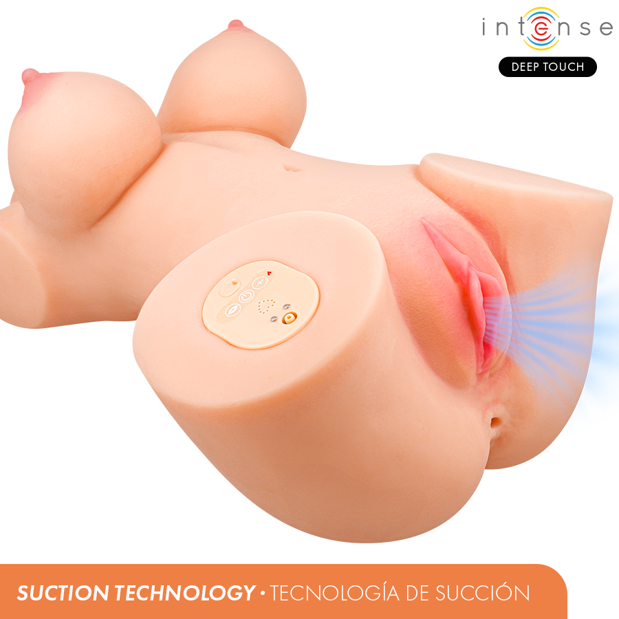 INTENSE DIEPE AANRAKING - VERO TORSO VAGINA MET ZUIGKRACHT, WARMTE, TRILLINGEN EN STEMEFFECTEN L 5,5 KG