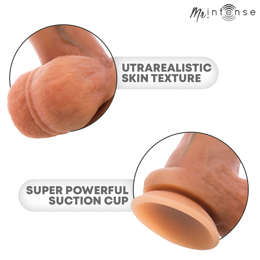 MR INTENSE - GARY L ULTRA-REALISTIC SILICONE COCK WITH TESTICLES 23 CM - Ø- 4.7 CM