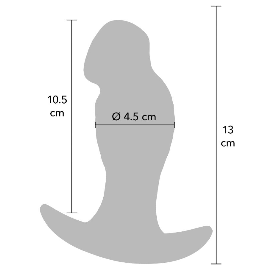 HIDDEN DESIRE - INFERNO REALISTISCHE BUTTPLUG 13 CM