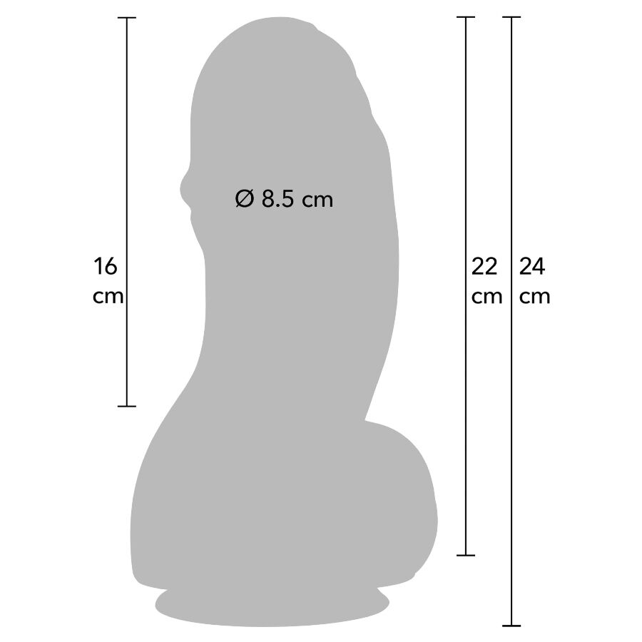 VERBORGEN VERLANGEN - INFERNO FAT BOYS DILDO 22 CM