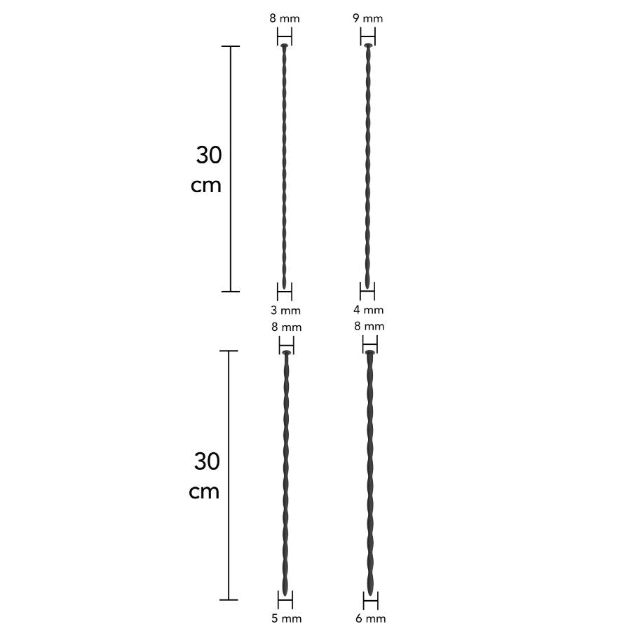 HIDDEN DESIRE - EXTREME STARTER URETHRALE SONDE SET 4 STUKS