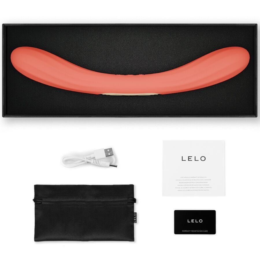LELO - BOOMERANG DUBBELZIJDIGE VIBRATOR KORAALROOD