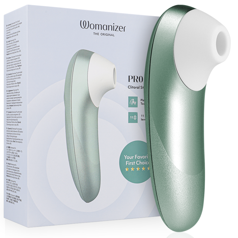 WOMANIZER - PRO VIBRERENDE CLITORALE STIMULATOR SAGEGROEN