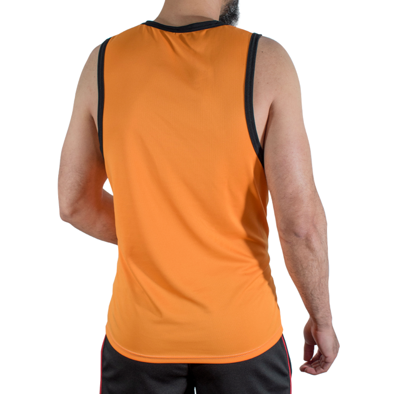 MACHO - CMV005 ORANGE GYM T-SHIRT L/XL