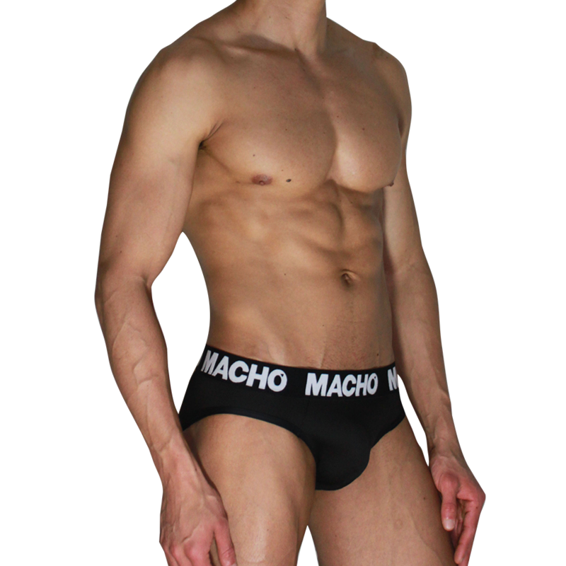 MACHO  - MCH007  CLASSIC SLIP BLACK + BLACK XL