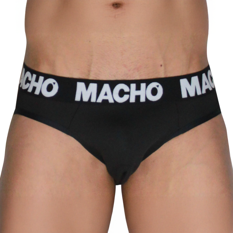MACHO  - MCH007  CLASSIC SLIP BLACK + BLACK XL