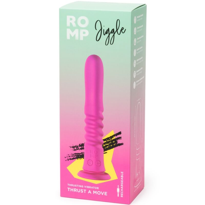 ROMP - OP EN NEER TRILLENDE VIBRATOR MET ROZE ZUIGNAP