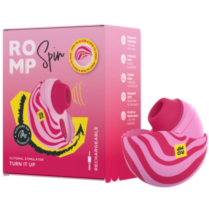 ROMP - SPIN CLITORALE ZUIGNAP MET ROterende OPENING EN SLUITING