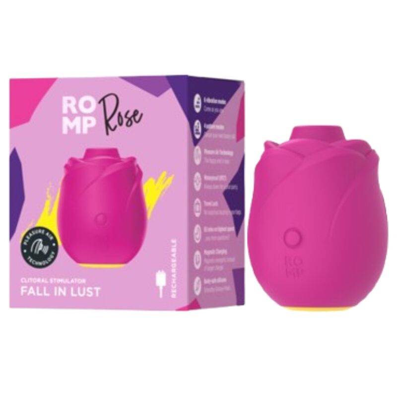 ROMP - ROSÉ ROZE ROOSVORMIG KLITORALE ZUIGTOOL
