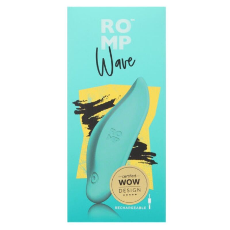 ROMP - WAVE VIBRATOR CLITORALE STIMULATOR ERGONOMISCHE VORM AQUA GROEN