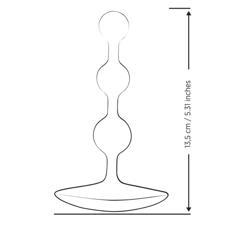 ROMP - AMP PAARSE FLEXIBELE SILICONEN ANAALBALLEN 12,5 CM PAARS
