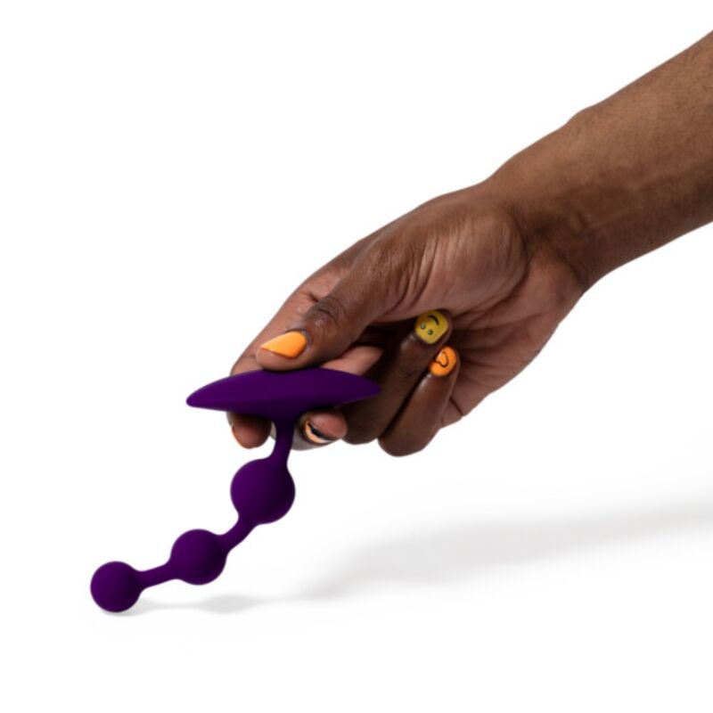 ROMP - AMP PAARSE FLEXIBELE SILICONEN ANAALBALLEN 12,5 CM PAARS