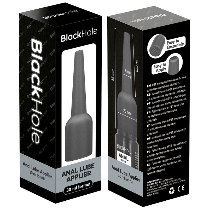 BLACK HOLE - ANAAL GLIJMIDDEL APPLICATOR MAAT S 30 ML