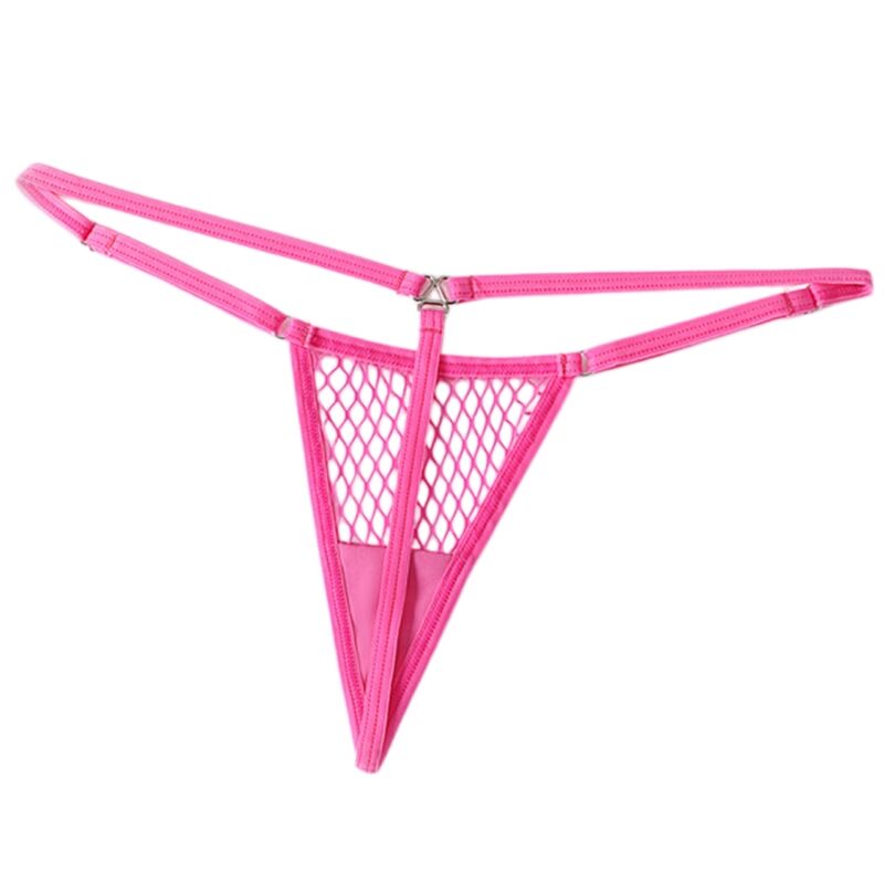 CHILIROSE - CR 4856 MICRO THONG REJILLA NEON PINK S/M