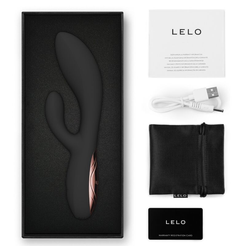 LELO - INA THRUST RABBIT STUWENDE VIBRATOR ZWART