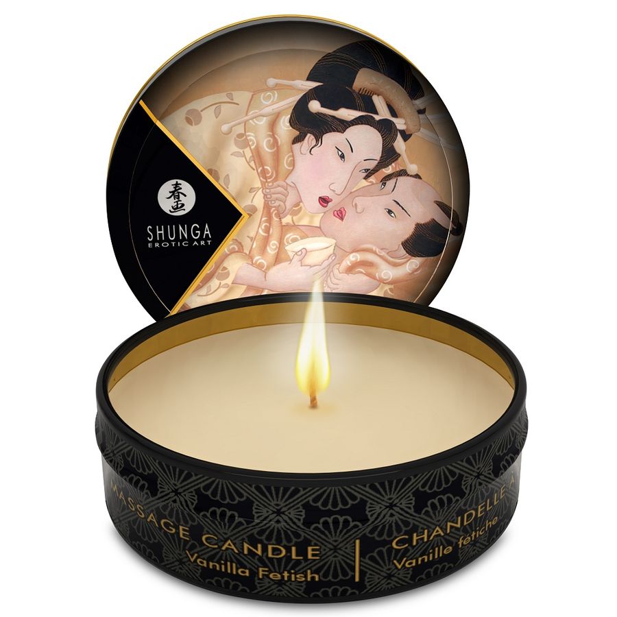 SHUNGA - MINI CARESS BY CANDLELIGHT DISPLAY MASSAGEKAARSEN 24 STUKS