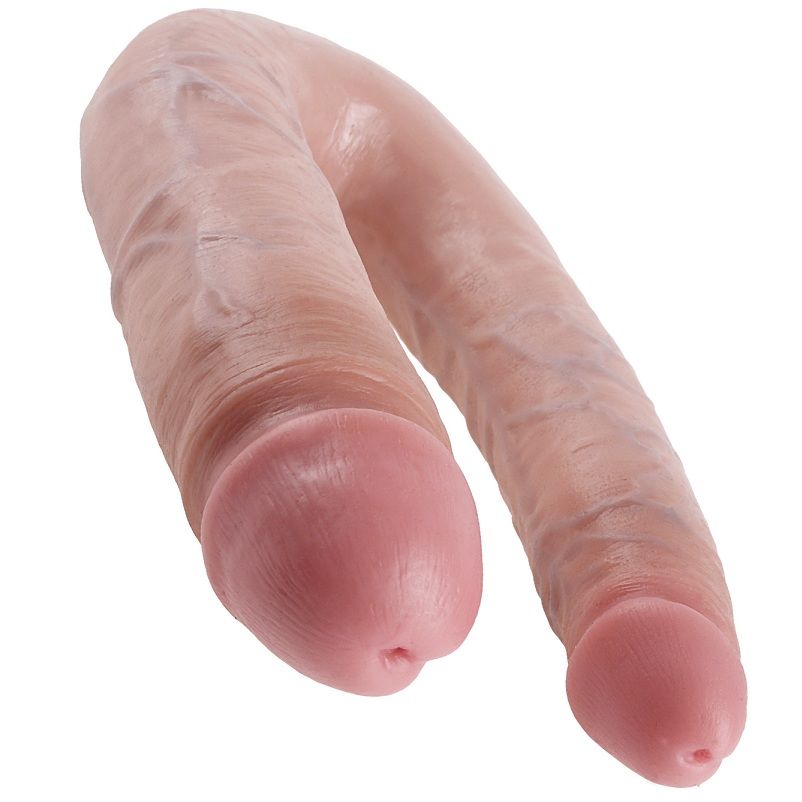 KING COCK - U-VORMIG GROOT DUBBEL PLEZIER VLEES 17.8 CM