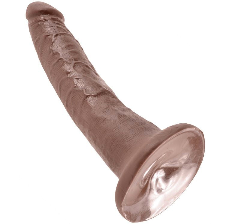 KING COCK - 7 DILDO CHOCOLADE 17,8 CM