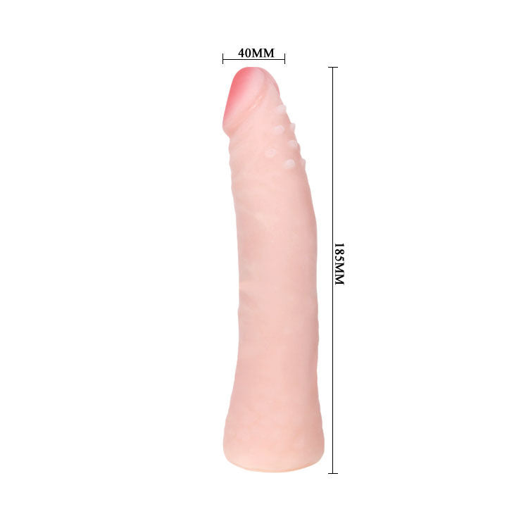 BAILE - REALISTISCHE SILICONEN DILDO MET HUIDGEVOEL 19 CM WILLEKEURIGE DOOSKLEUR