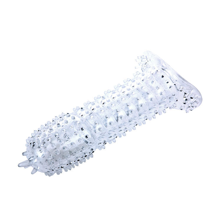 BAILE - PENISHOES MET TRANSPARANTE STIMULERENDE PUNTEN 14 CM