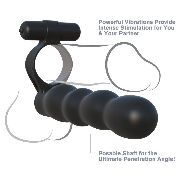 FANTASY C-RINGZ - BUIGBARE DUBBELE PENETRATOR